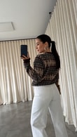 Kahve Dorian Düğmeli Hırka