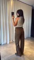 Kahve Maia Süet Pantolon