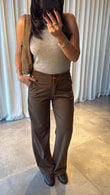 Kahve Maia Süet Pantolon
