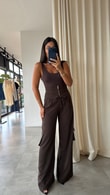 Kahve Yuliya Pantolon
