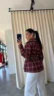 Kırmızı Diana Gömlek