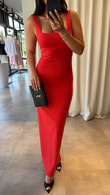 Kırmızı Kamel Elbise