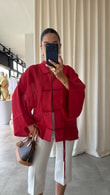 Kırmızı Vanessa Kimono