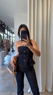 Lacivert Arum Denim Takım