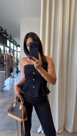 Lacivert Arum Denim Takım