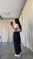 Lacivert Wavel Pantolon