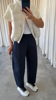 Lacivert Wavel Pantolon
