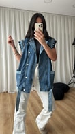 Orijinal marka Denim Yelek