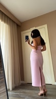 Pembe Lanark Elbise
