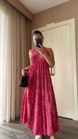Pembe Maori Elbise 