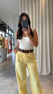 Sarı Laura Pantolon