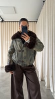Silviu Denim Kürklü Mont