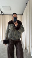 Silviu Denim Kürklü Mont