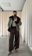 Silviu Denim Kürklü Mont