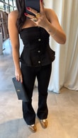 Siyah Arum Denim Takım