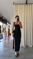 Siyah Astrid Elbise 