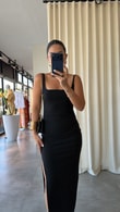 Siyah Astrid Elbise 