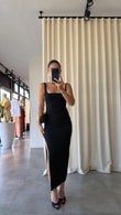 Siyah Astrid Elbise 