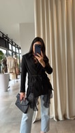 Siyah Brillant Ceket
