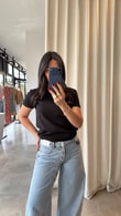 Siyah Dilvin Lucia T-shirt