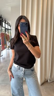 Siyah Dilvin Lucia T-shirt