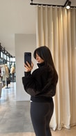 Siyah Elenor Mont