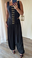 Siyah Inês Şalvar Pantolon