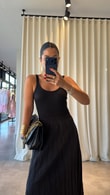 Siyah Işıltılı Bodysuit