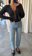 Siyah Josef Bodysuit