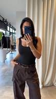 Siyah Lees Bodysuit
