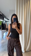 Siyah Lees Bodysuit