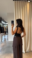 Siyah Lees Bodysuit