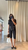 Siyah Mar T-shirt