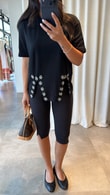 Siyah Mar T-shirt