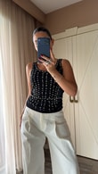 Siyah Mia Bluz