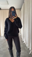 Siyah Morris Triko