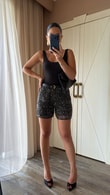 Siyah Myra Şort 