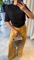 Siyah Vatkalı Vini T-shirt