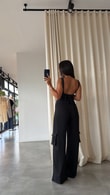 Siyah Yuliya Pantolon