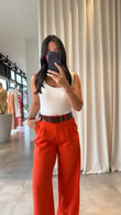 Turuncu Laura Pantolon