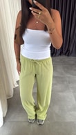 Yeşil Krinkıl Pantolon