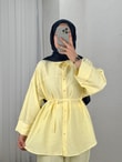 Adar Ön Robalı Pantolonlu Çilek Takım-AS517 Sarı