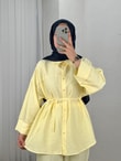 Adar Ön Robalı Pantolonlu Çilek Takım-AS517 Sarı