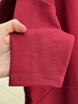 Afife Etek Yanı Yırtmaçlı Tunik-MF1934 Bordo