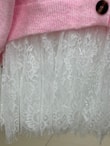 Ahucemal Kolu Ve Altı Dantelli Triko Hırka-KR6090 Pembe