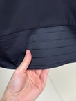 Akasya Beli Lastikli Altı Geçişli Etek-AA7498 Siyah