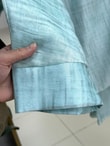 Akibe Kendinden Desenli Vual Pantolonlu Takım-ML2138 Su Yeşili