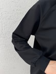 Akınay Baskı Ve Nakışlı Dikiş Detay Sweat-EU2683 Siyah
