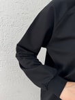 Akınay Baskı Ve Nakışlı Dikiş Detay Sweat-EU2683 Siyah