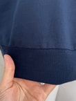 Akınay Baskı Ve Nakışlı Dikiş Detay Sweat-EU2683 Lacivert